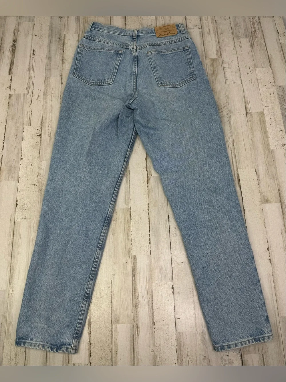 Eddie Bauer Womens Blue Jeans 10 Straight Leg Classic High Rise